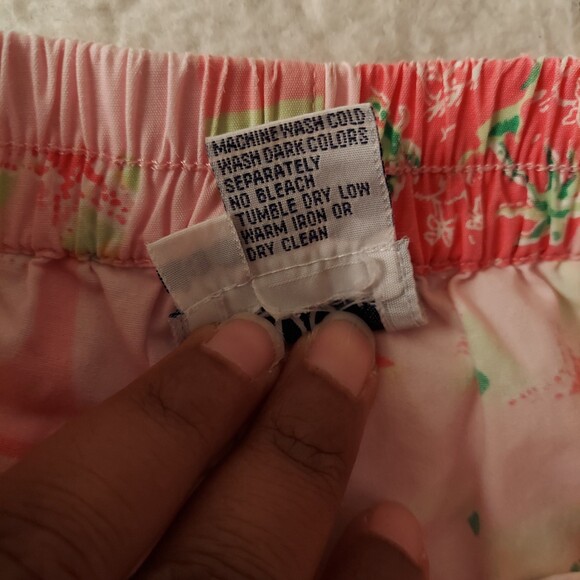 Lilly Pulitzer Shorts Swimsuit Print Pink Elastic Waistband Size 3T - Picture 4 of 11